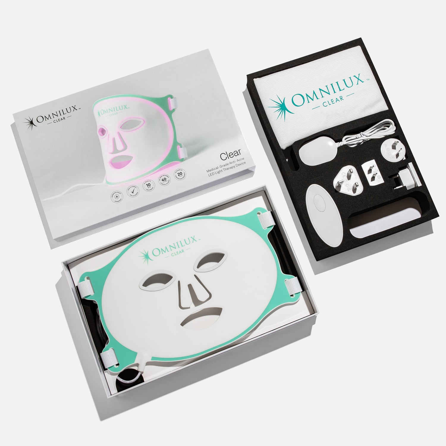 Omnilux Clear LED mask for acne treatment | Metro DC Area Skincare Boutique