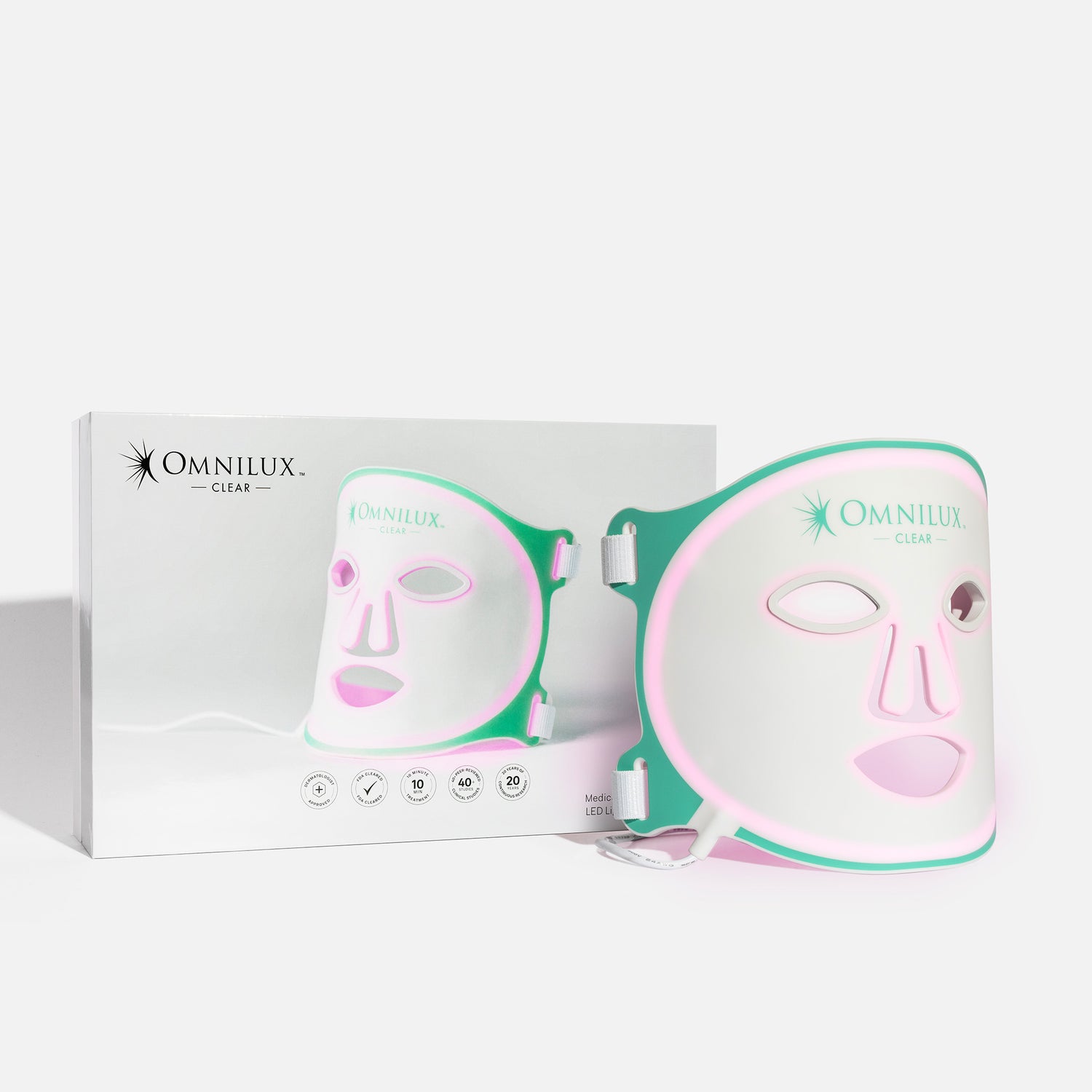 Omnilux Clear LED mask for acne treatment | Metro DC Area Skincare Boutique