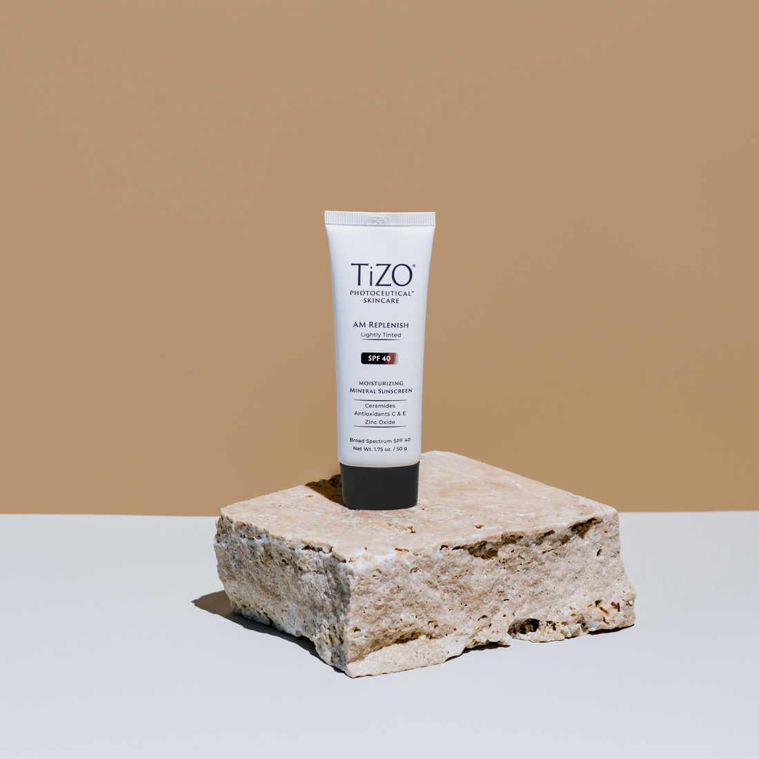 TIZO AM Replenish Lightly Tinted SPF 40 sunscreen | Metro DC Area Skincare Boutique